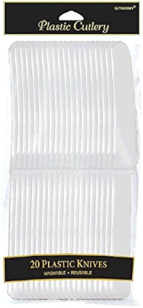 Pack of 20 Plastic Knives