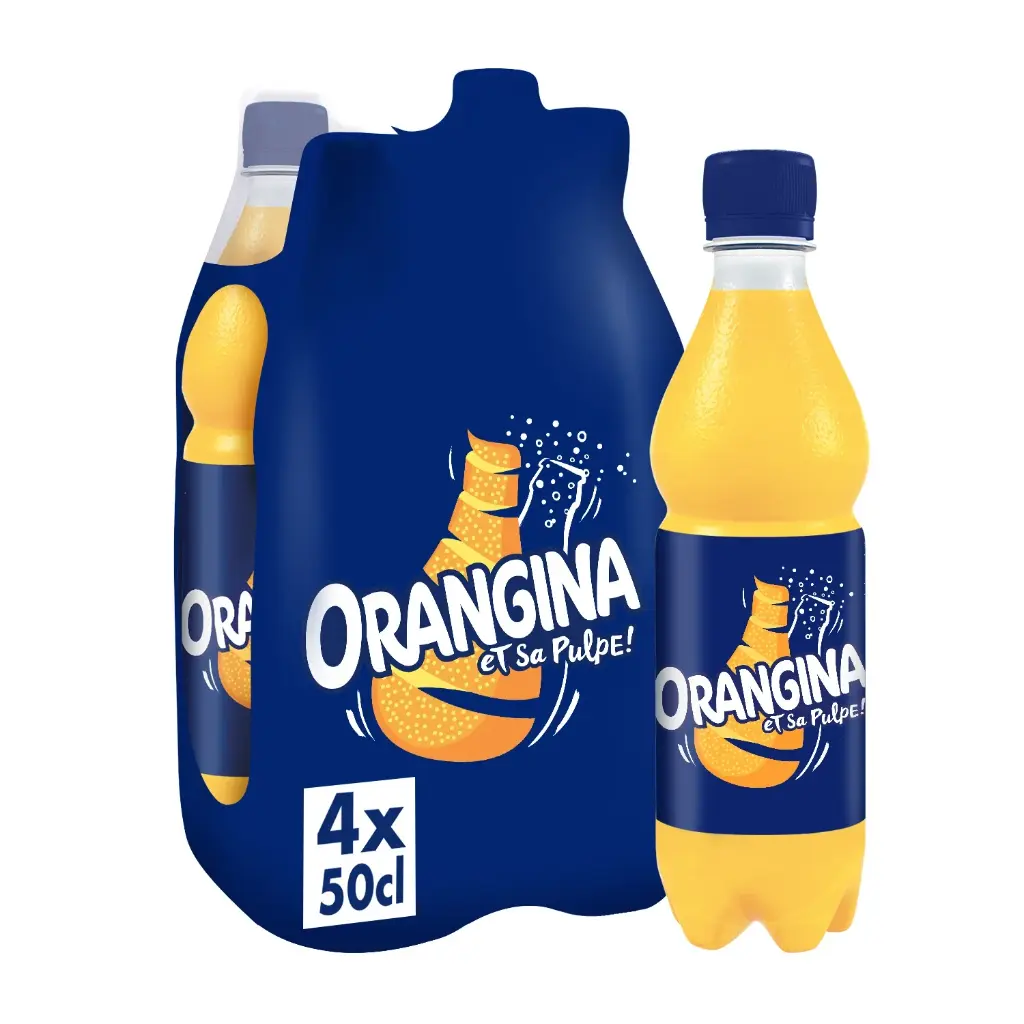 ORANGINA عبوة من 4 زجاجات سعة 50 سيليترًا