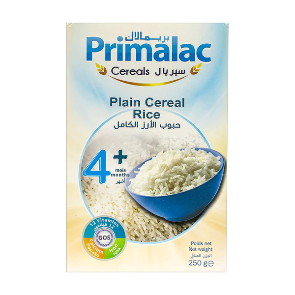 PRIMILAC RICE CEREAL & MILK 6+ 250G