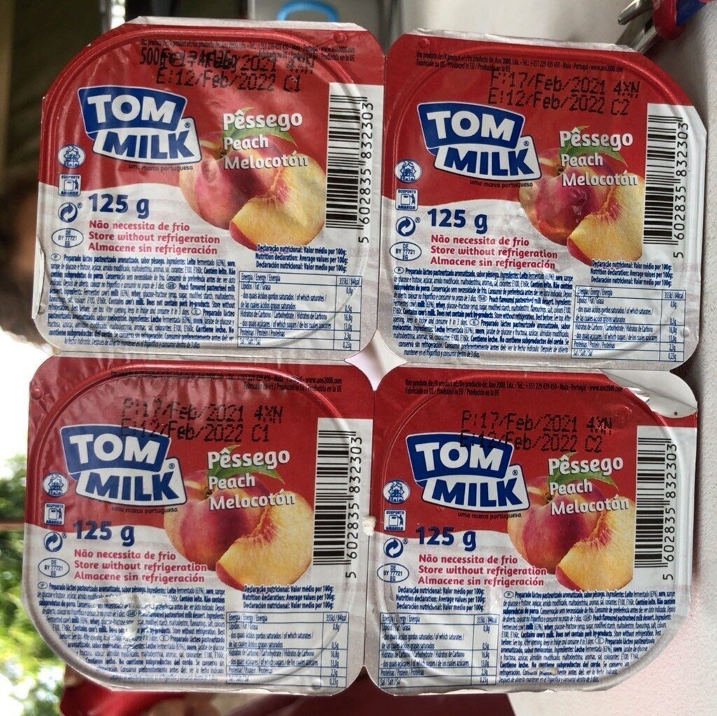 TOM MILK DESSERT LACTEE PECHE 125G