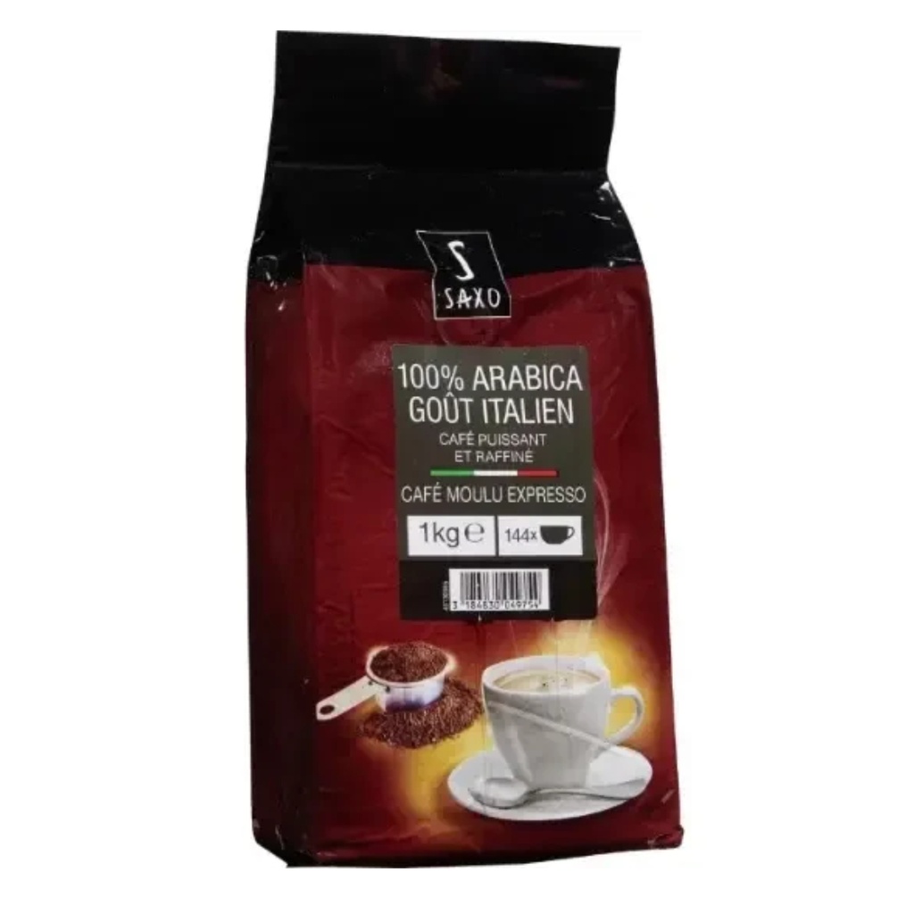 1KG CAFE MOULU GOUT ITALIEN SAXO
