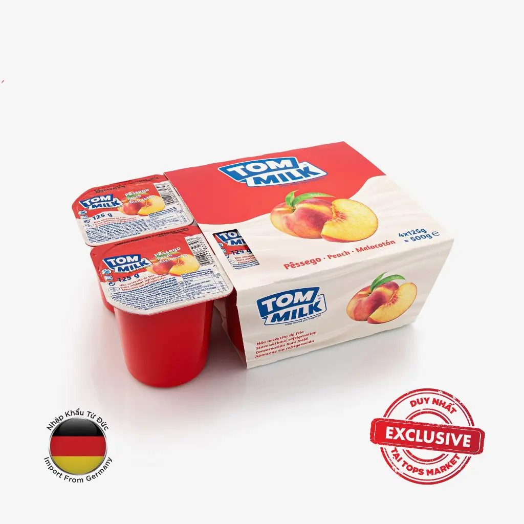TOM MILK PEACH 4X125G