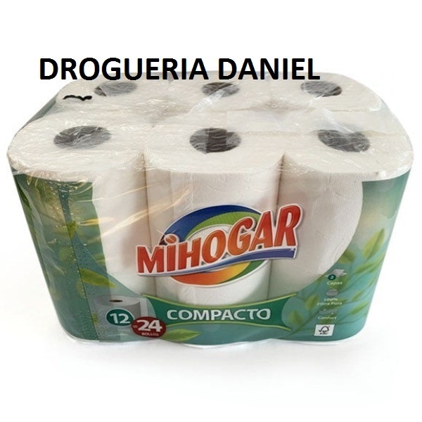 PAPIER MIHOGAR CPMPACTO 12ROLLOS