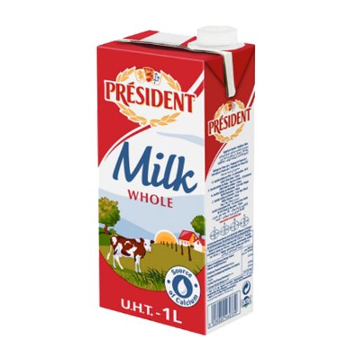 حليب بريزيدنت كامل الدسم 1 لتر