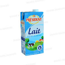 حليب بريزيدنت نصف دسم 1 لتر