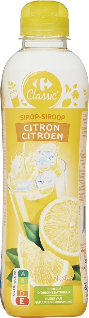 75CL LEMON SYRUP CRF PET