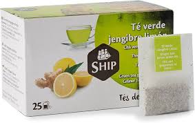 SHIP TE VERDE JENGIBRE LIMON 25PCS