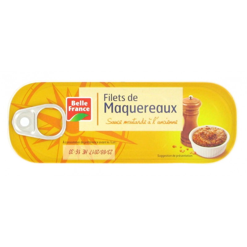 1/4 FILET MAQUEREAUX MOUTARDE B.F