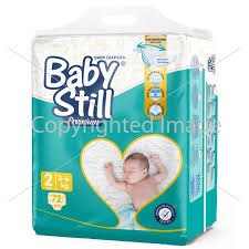 Baby Diapers Size 2/3-6 (72 pcs)