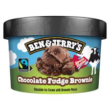 BEN JERRY CHOCOL BROWNIE  CUP 100ML