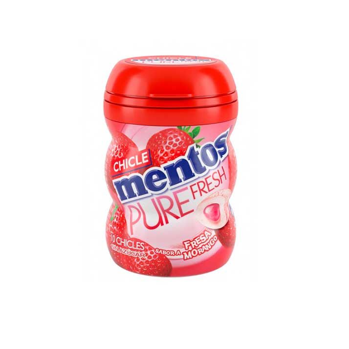 MENTHOS PURE FRESH CHICLE FRESA 30G