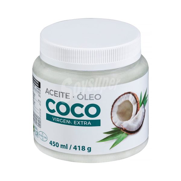 ACEITE OLEO COCO VIRGEN HACENDADO 450ML