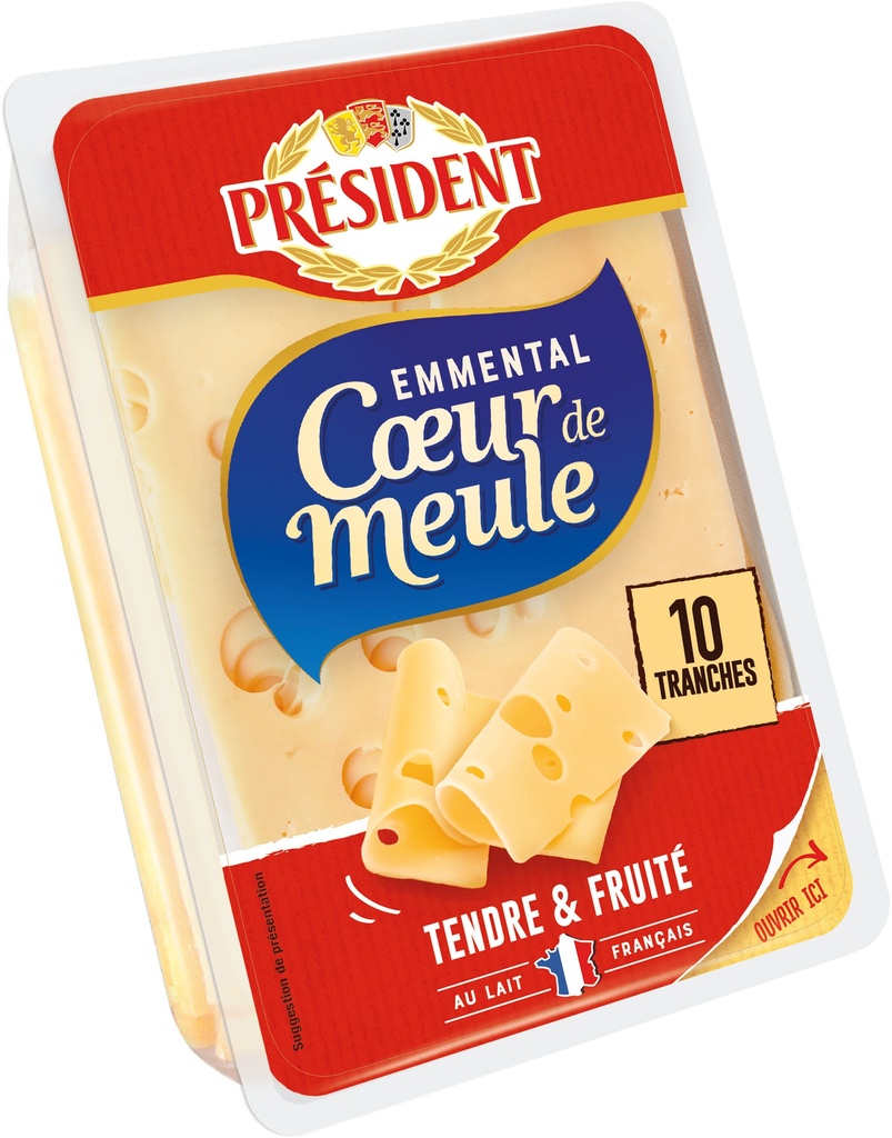 PRESIDENT EMMENTAL COEUR DE MEULE 150G