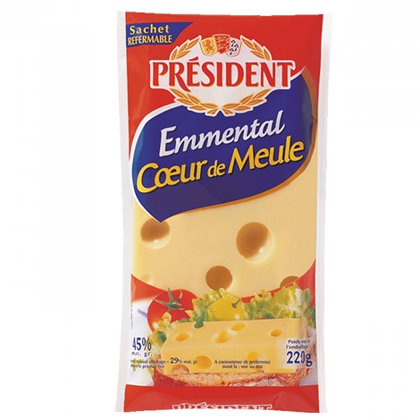 PRESIDENT EMMENTAL COEUR DE MEULE 220G  AR.6058