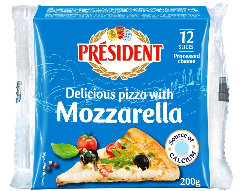 PRESIDENT MOZZARELLE 12 TRANCHE  AR.48412