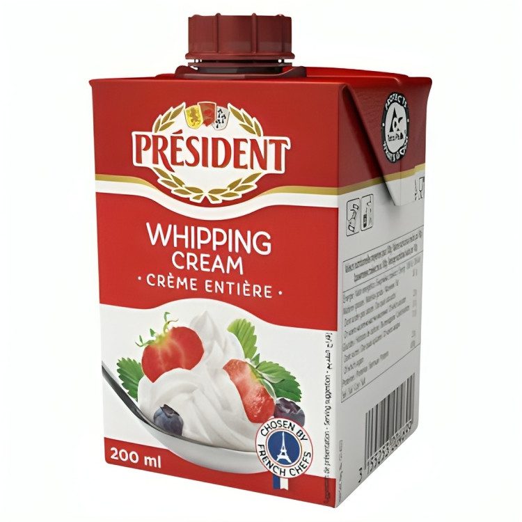 PRESIDENT WHIPPING CREME ENTIERE 200ML