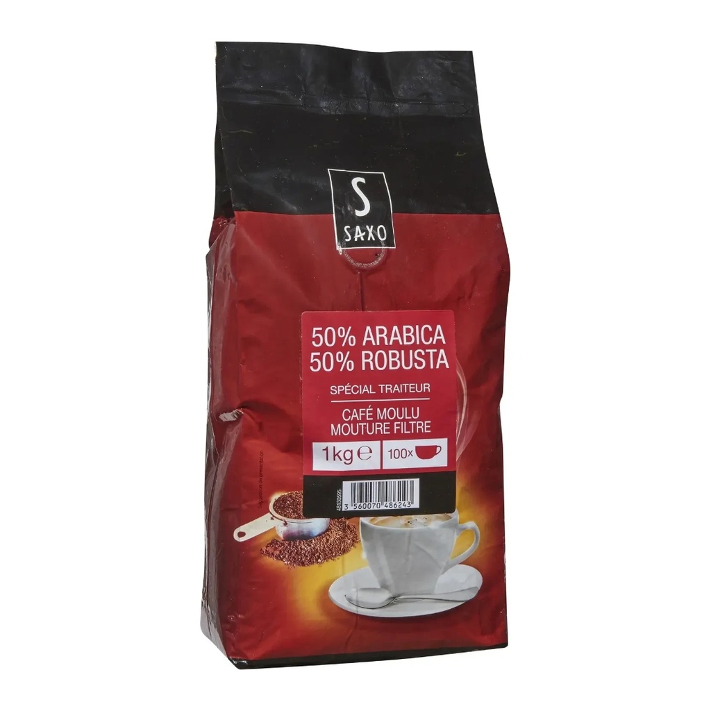 1KG CAFE MOULU FILTRE SAXO