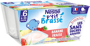 P TIT BRASSE FRAISE BANANE 4X90G NESTELE