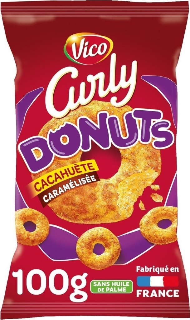 VICO CURLY DONUTS  CACAHUETE 100G