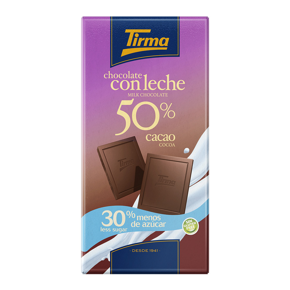 TIRMA CHOCOLATE CONLECHE  CACAO 125G
