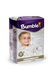 BUMBLE CHILDRENS DIAPERS MEGA N6