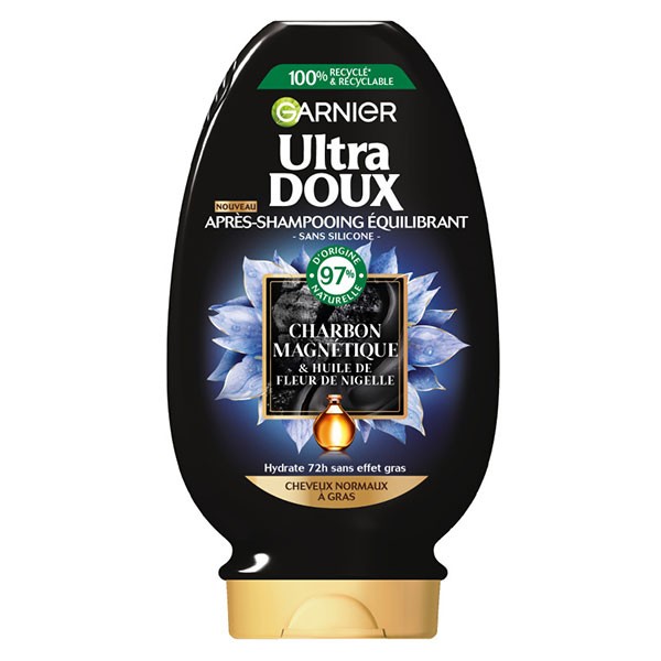 ULTRA DOUX APRES  SHAMPOIN CHARCOAL 200ML