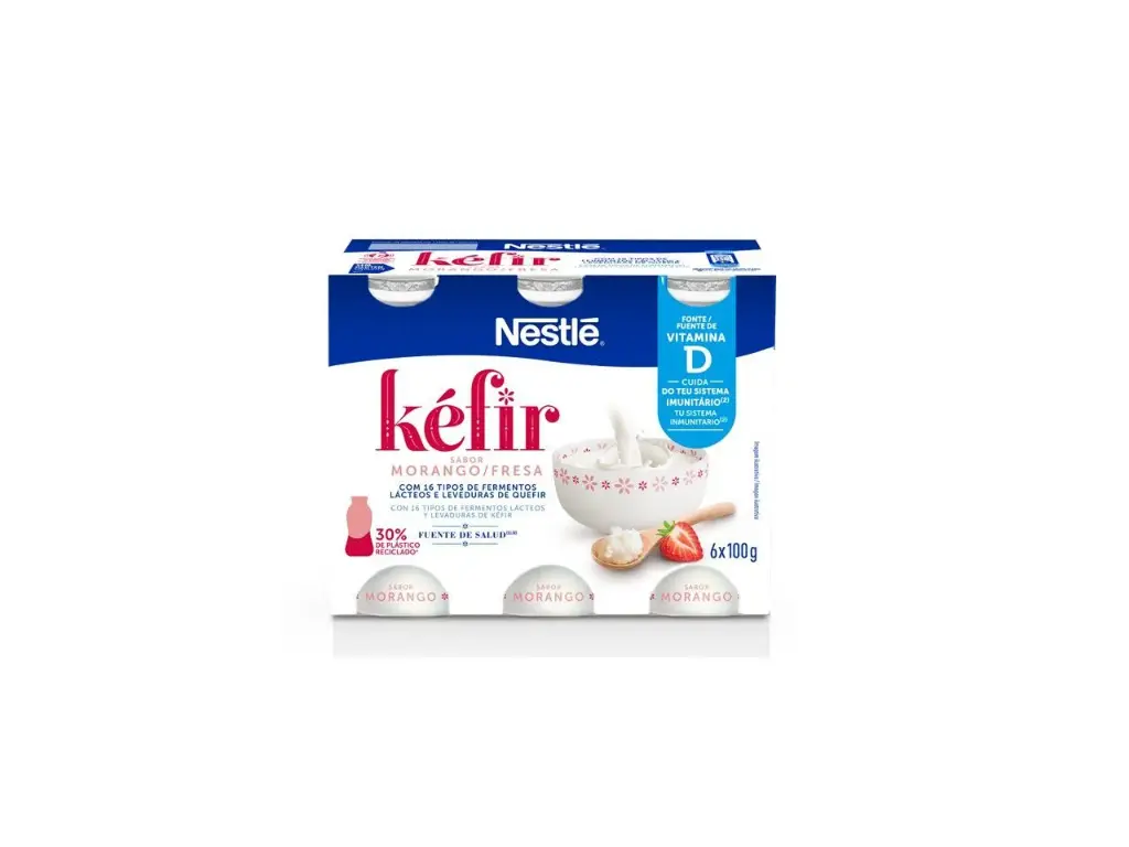 NESTLÉ KEFIR STRAWBERRY 6X100G