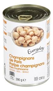 EVERYDAY WHOLE BUTTON MUSHROOMS CANNED 390G