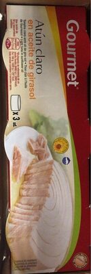 GOURMET ATUN CLARO 3X52G