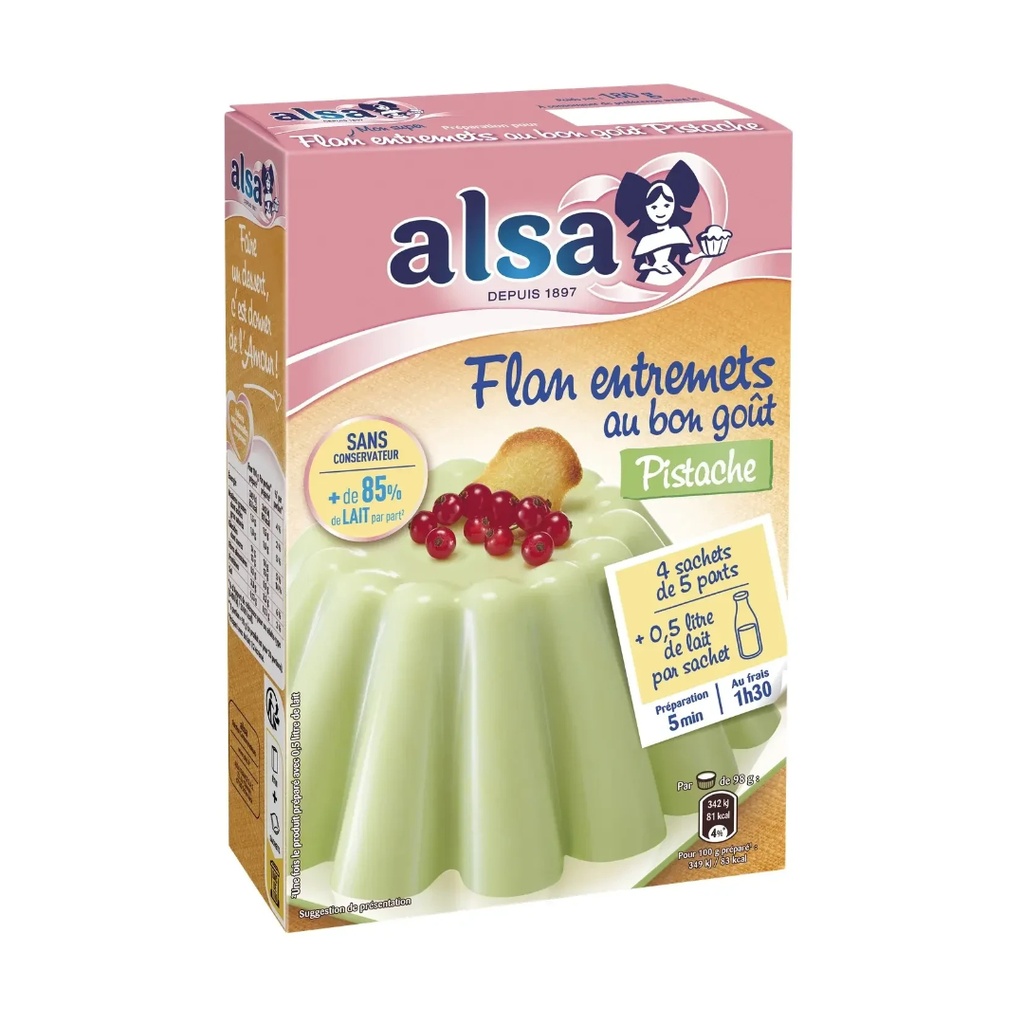 180G ALSA PISTACHIO FLAN
