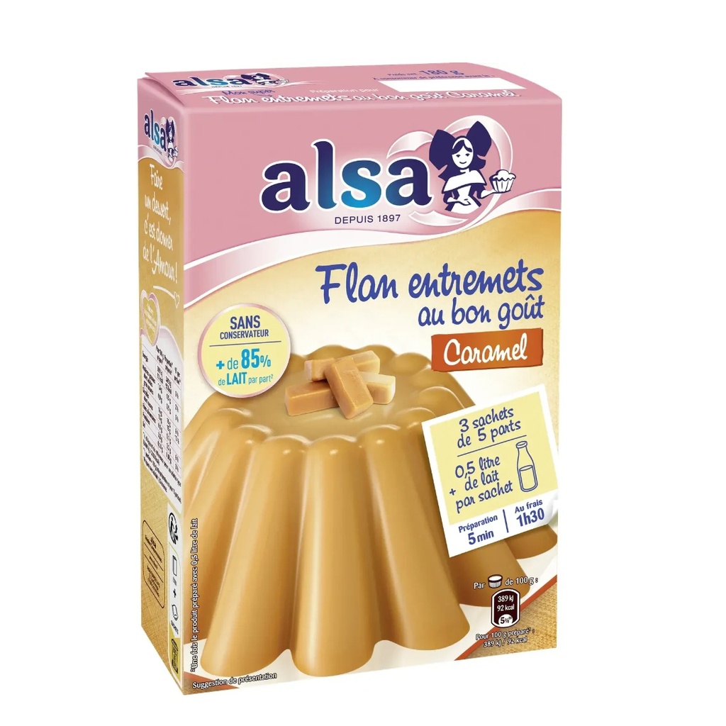 180G  FLAN CARAMEL ALSA