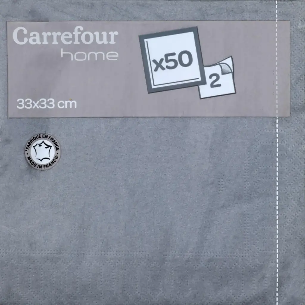 50 TOWELS X33CM 2-PLY BLACK