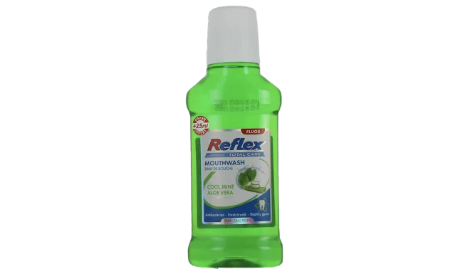 BAIN DE BOUCHE MENTHE FRAÎCHE À L'ALOÉ VÉRA REFLEX 225ML