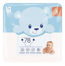 BONI size 3 midi diapers 4-9kg 78pc