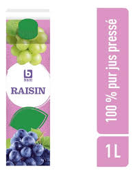 BONI 100% pure grape juice in carton 1L