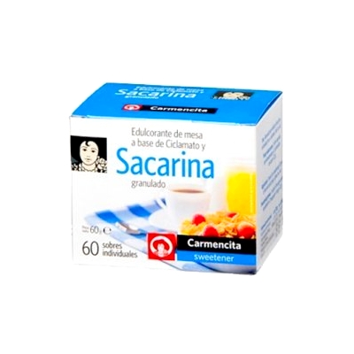 SACARINA EDULCORANTE  60 SACHETS 60G