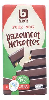 BONI chocolat noir noisettes FT 200g