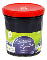 BONI confiture myrtilles 61% 370g
