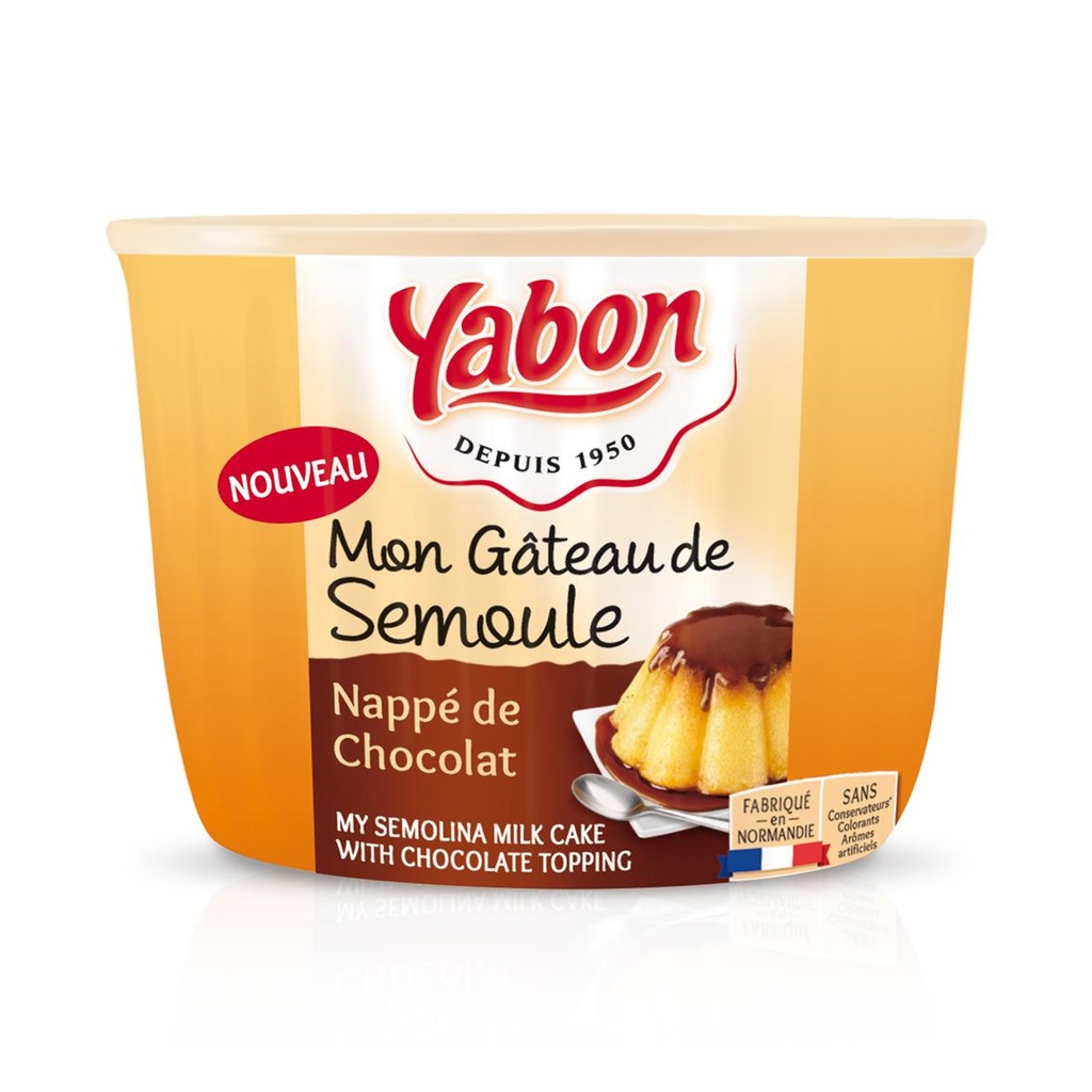 1/2 GATEAU DE SEMOULE CHOCOLAT YABON