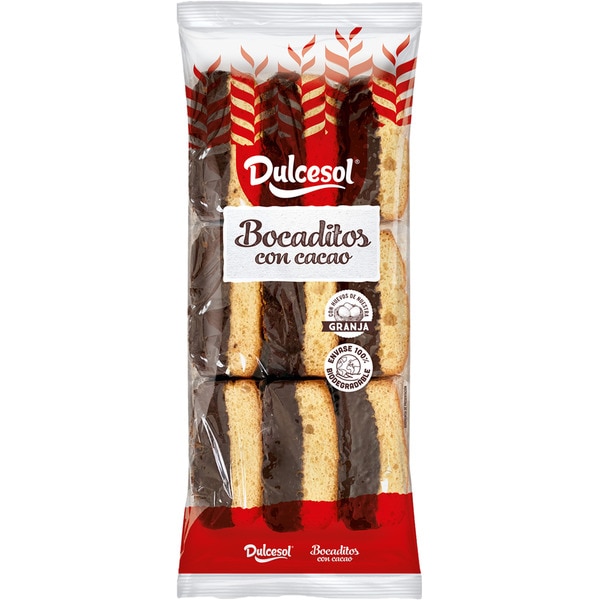 DULCESOL CHOCOLATE-FILLED CAKE BITES 250G