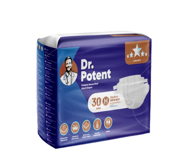 Dr. Potent Couche Adulte (Grande) 30 Pièces X4