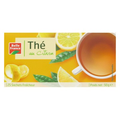 25 SACHETS DE  THE CITRON    B.F