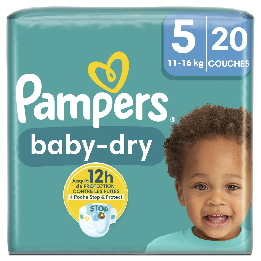 PAMPERS BB/DRY T5 X20