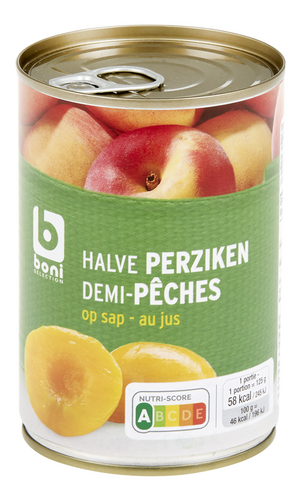 BONI Tranches de pêches au jus 410g
