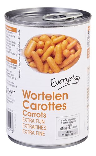 EVERYDAY VERY FINE CARROTS CANNED 400G