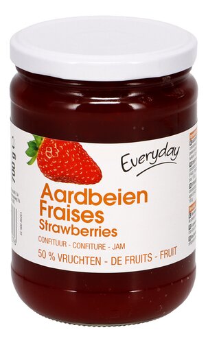 EVERYDAY STRAWBERRY JAM 50% FRUIT 700G