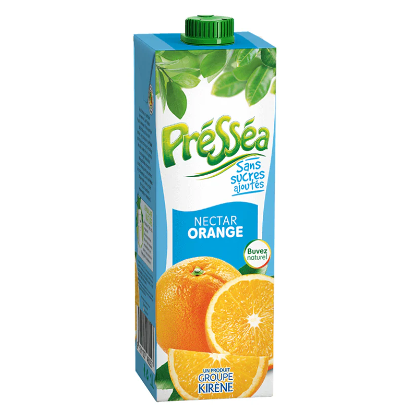 PRESSEA ORANGE NECTAR SANS SUCRE AJOUTE  1L