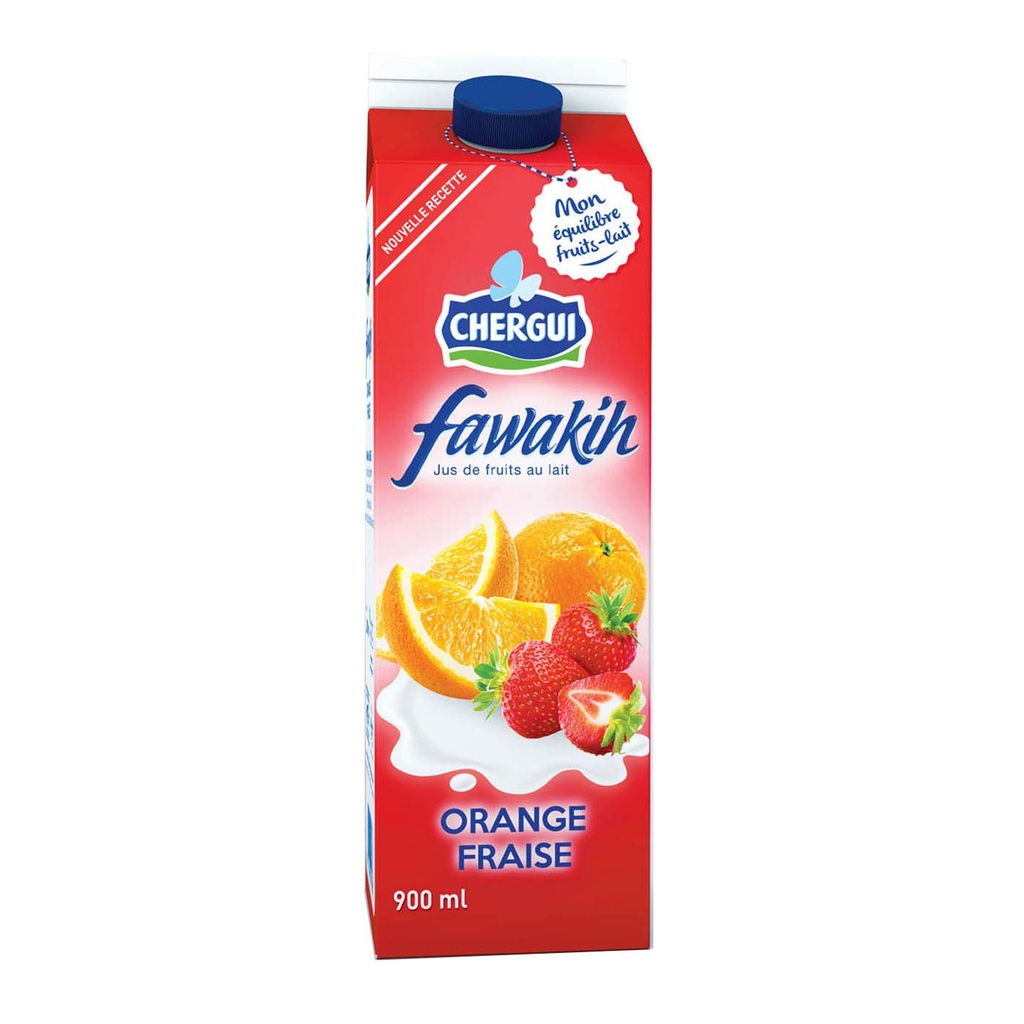 FAWAKIH ORANGE-STRAWBERRY JUICE 900ML