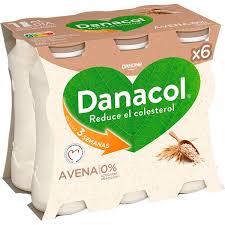 DANONE DANACOL GRATIS+2 AVENA 0% AZUCARES MATERIA GRASA X8