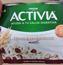DANONE ACTIVIA MUESLI AVEIA E FRUTOS SECOS X4 460